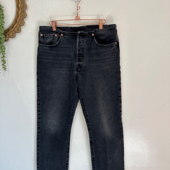 Levi's 501 Mini Waist Jeans, Black, Size 31 - Picture 3 of 10